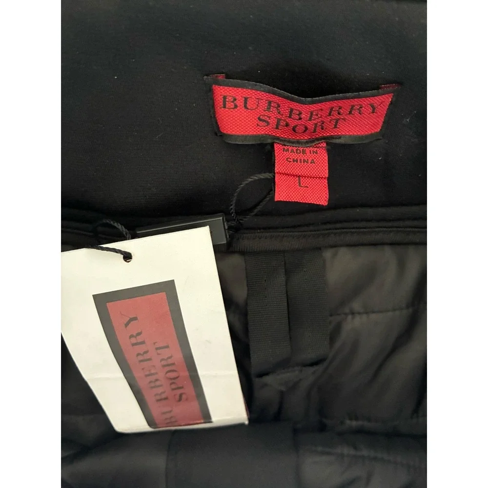 BURBERRY Sport Ski Pants Men's L Black Snowboarding‎ RECCO Taped Insulated NEW - Picture 12 of 16